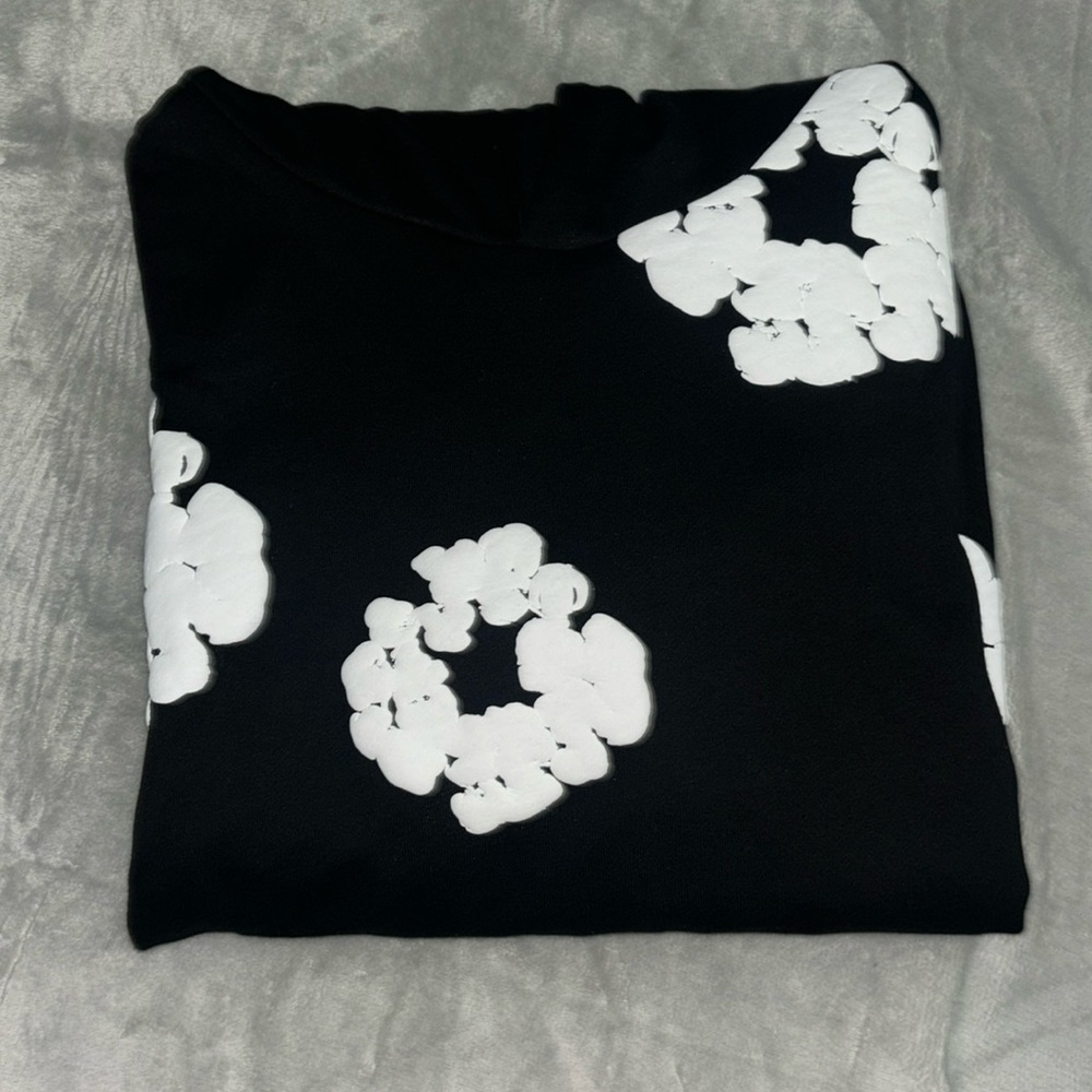 Black denim tears hoodie